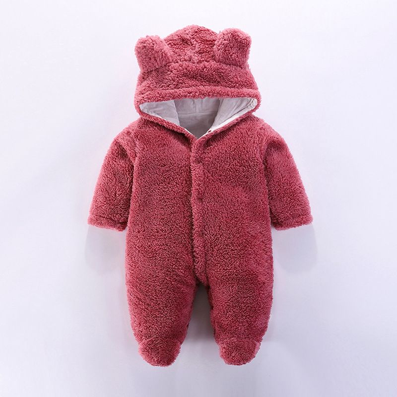 Infant Animal Romper With Hoodie