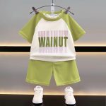 Wainut Green & White Set