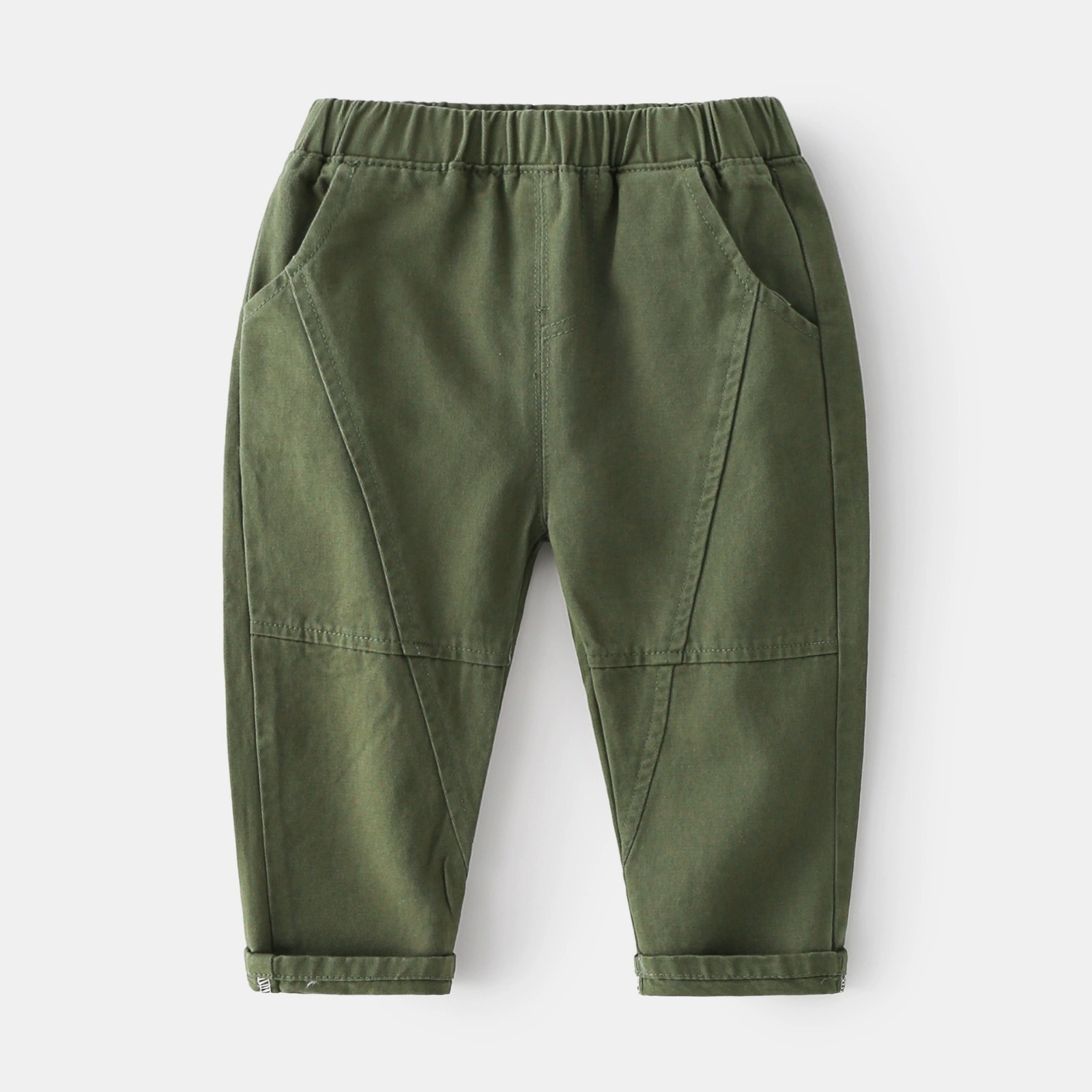 Gabardine Full Pant Green